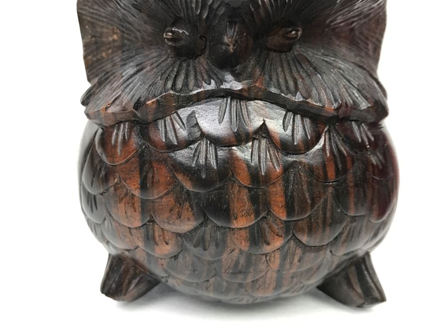 Well Executed Ironwood Owl Wood Carved Sculpture [Photo 5]