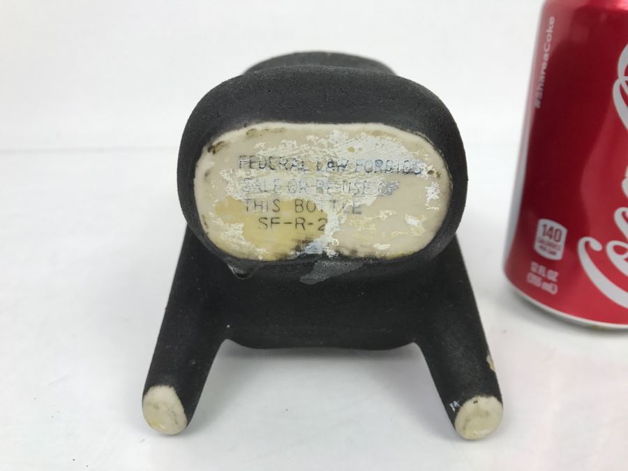 Vintage Black Easter Island Head Style Liquor Decanter [Photo 8]