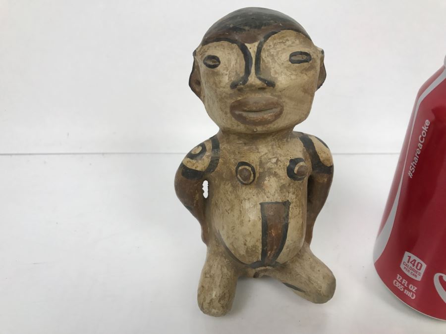 Vintage South American Clay Figure Sculpture [Photo 3]