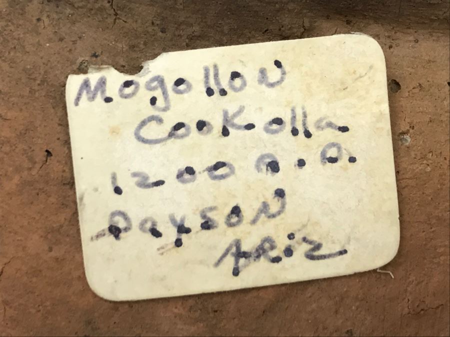 Antique Native American Pottery 1200 A.D. Payson, AZ Mogollon Cookolla (Pot Has Crack As Shown) [Photo 4]