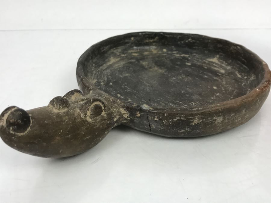Vintage Southern United States Native American Pottery Dish Note Repair In Photos [Photo 11]