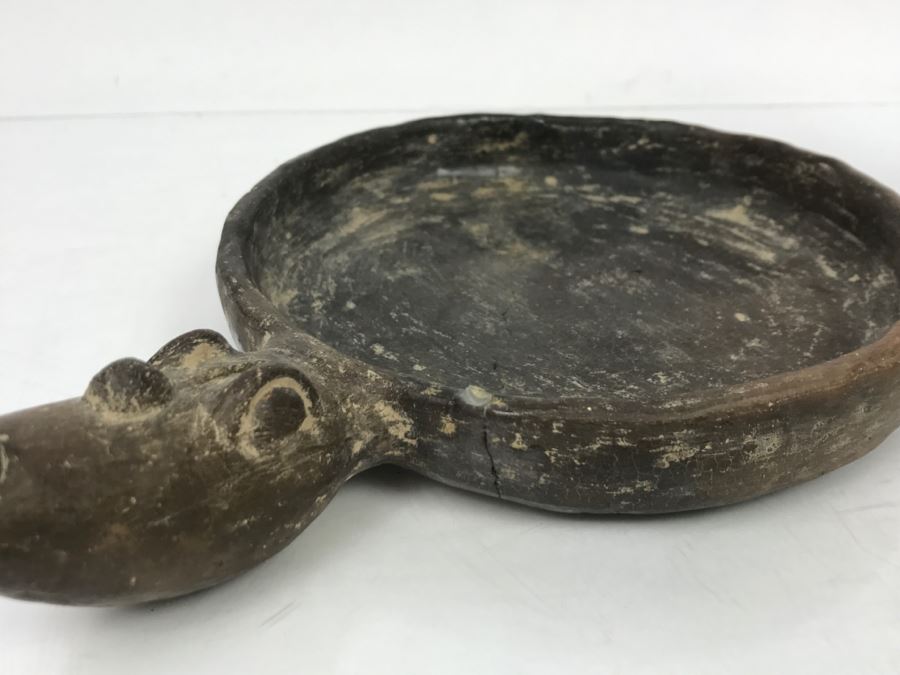 Vintage Southern United States Native American Pottery Dish Note Repair In Photos [Photo 10]