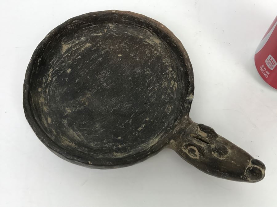 Vintage Southern United States Native American Pottery Dish Note Repair In Photos [Photo 5]