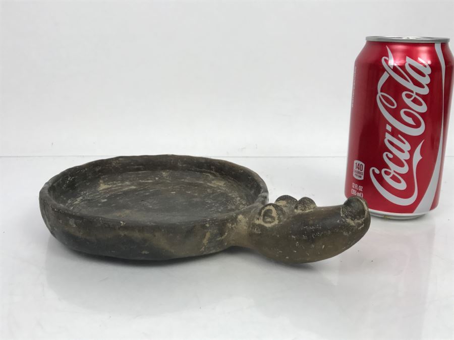 Vintage Southern United States Native American Pottery Dish Note Repair In Photos [Photo 2]