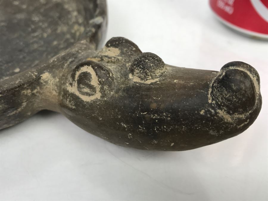 Vintage Southern United States Native American Pottery Dish Note Repair In Photos [Photo 6]