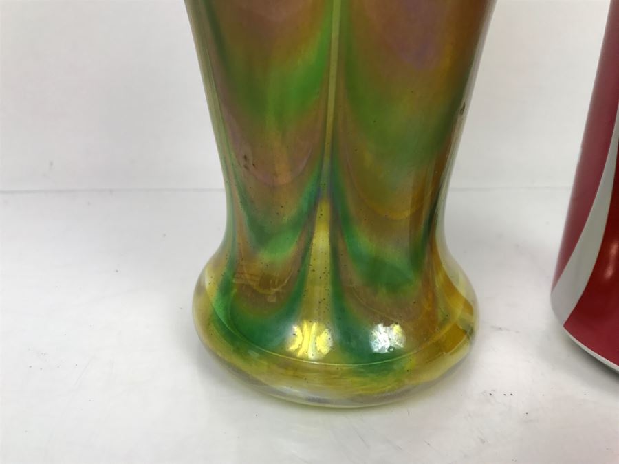 Signed Ivan Adaniya Art Glass Vase 1996 [Photo 3]