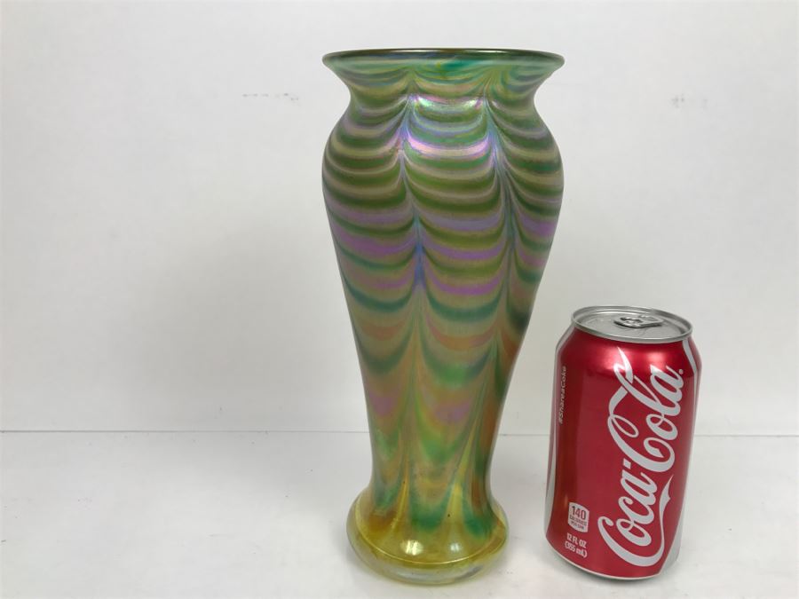 Signed Ivan Adaniya Art Glass Vase 1996 [Photo 6]