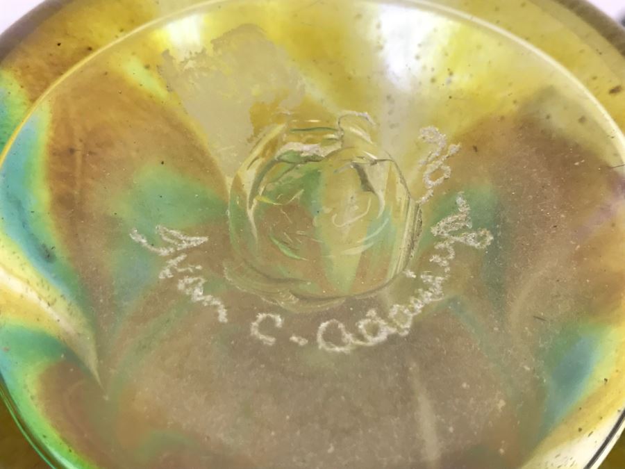 Signed Ivan Adaniya Art Glass Vase 1996 [Photo 8]