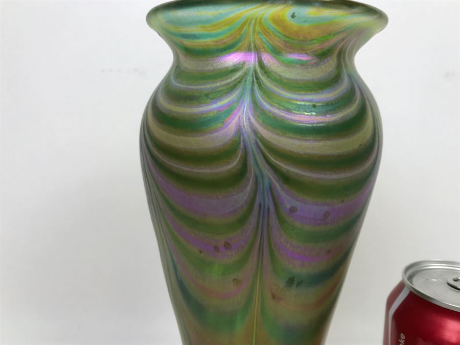 Signed Ivan Adaniya Art Glass Vase 1996 [Photo 4]