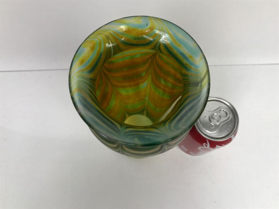 Signed Ivan Adaniya Art Glass Vase 1996 [Photo 7]