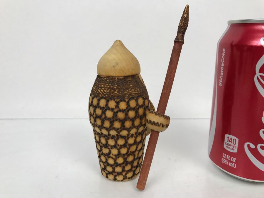 Vintage Wooden Carving Viking Doll [Photo 8]