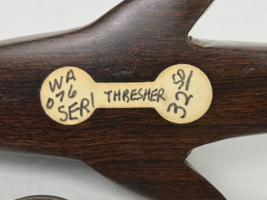 Mexican Seri People Carved Ironwood Thresher Shark [Photo 2]