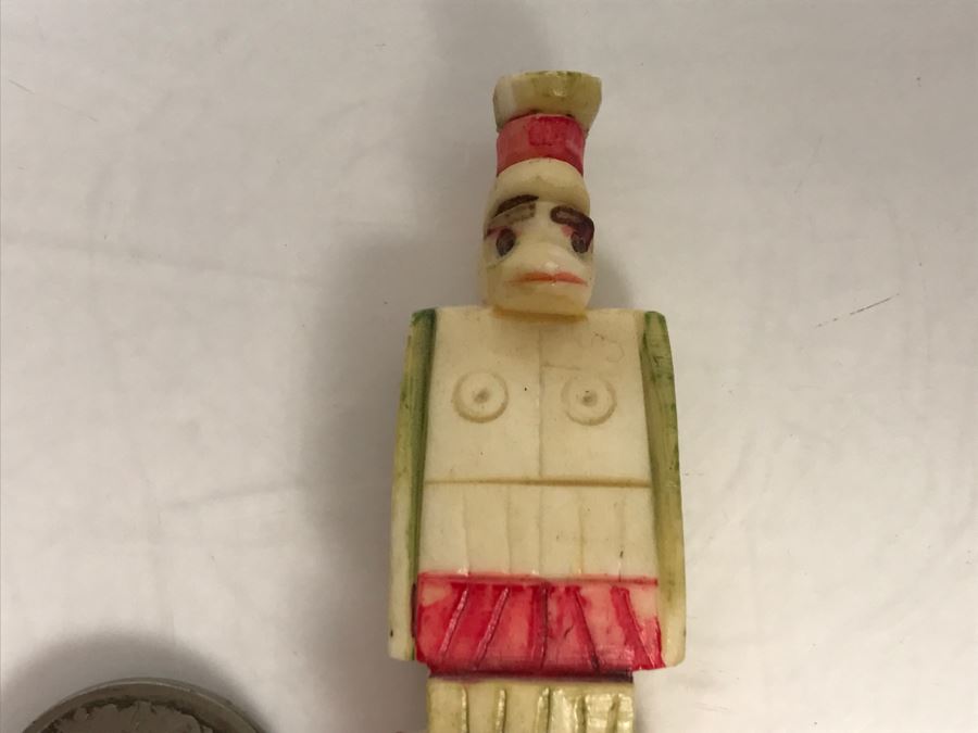 Small Totem Bone Carving Hand Painted [Photo 27]