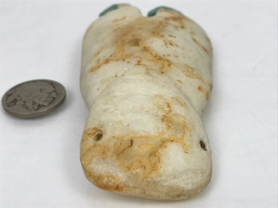 Vintage Unknown Carved White Stone Figure [Photo 7]