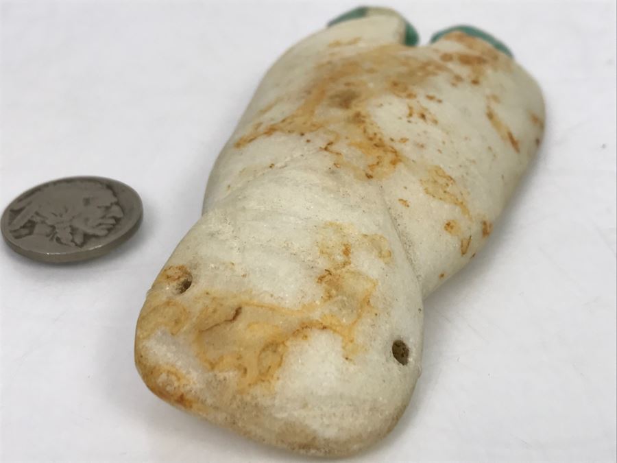 Vintage Unknown Carved White Stone Figure [Photo 6]