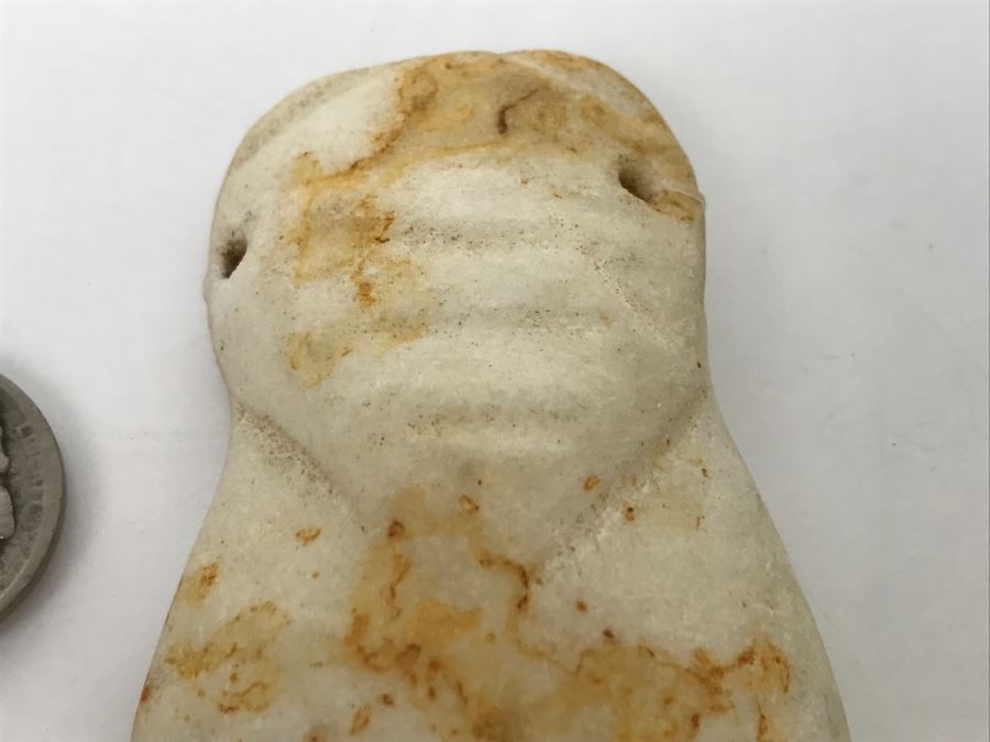 Vintage Unknown Carved White Stone Figure [Photo 3]