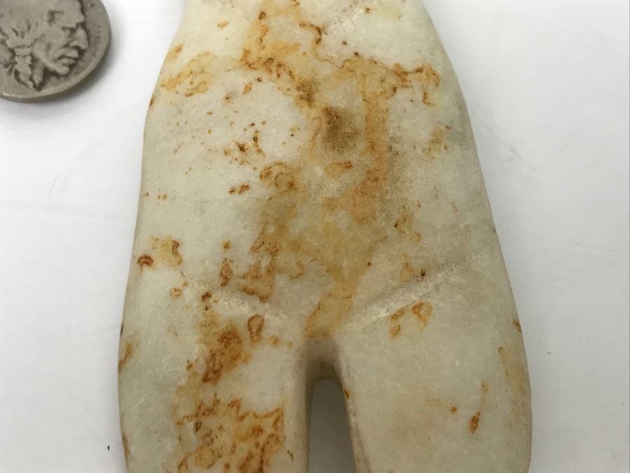 Vintage Unknown Carved White Stone Figure [Photo 4]