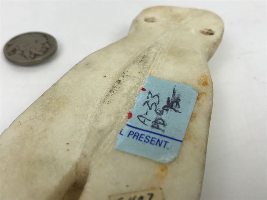 Vintage Unknown Carved White Stone Figure [Photo 11]