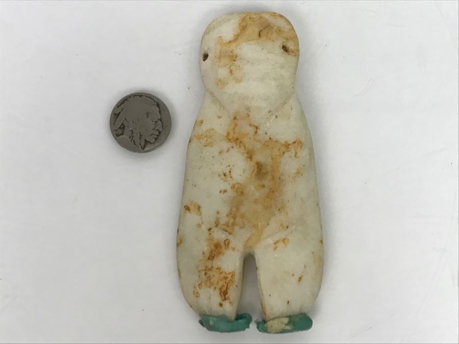 Vintage Unknown Carved White Stone Figure [Photo 17]