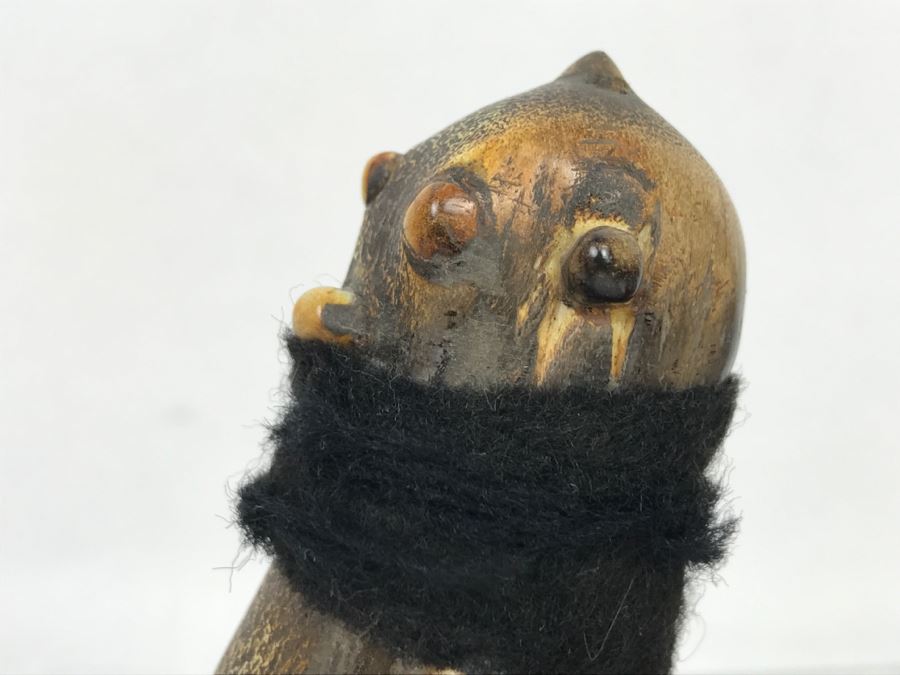 Old Hopi Indian Native American Bone Carved Figure Statue [Photo 11]