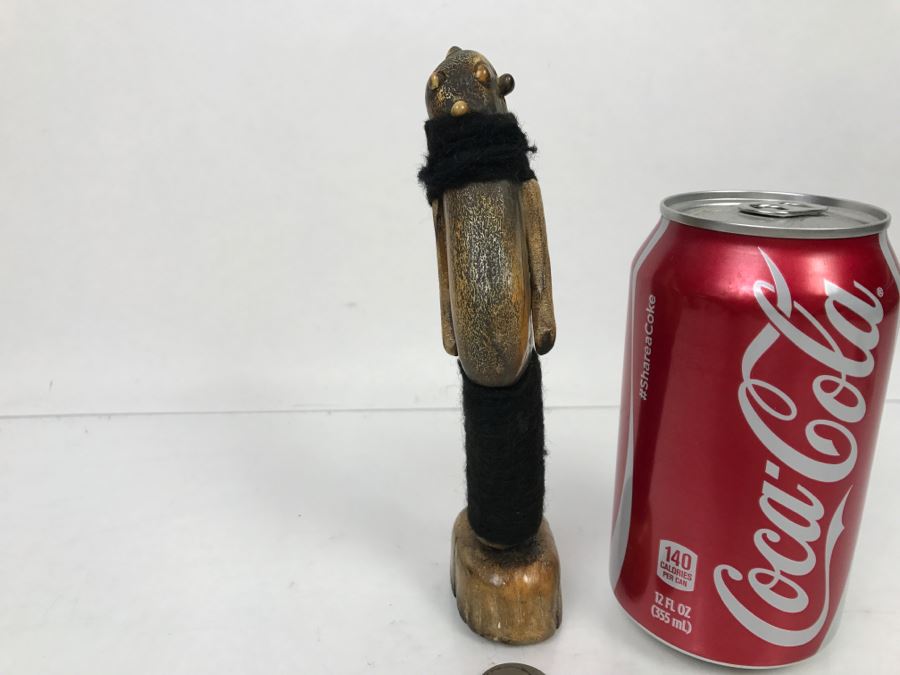 Old Hopi Indian Native American Bone Carved Figure Statue [Photo 2]