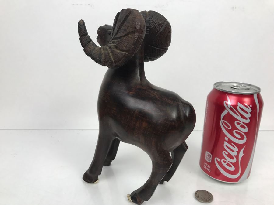 Ironwood Big Horn Sheep Wood Carving [Photo 6]