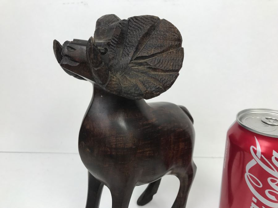 Ironwood Big Horn Sheep Wood Carving [Photo 3]