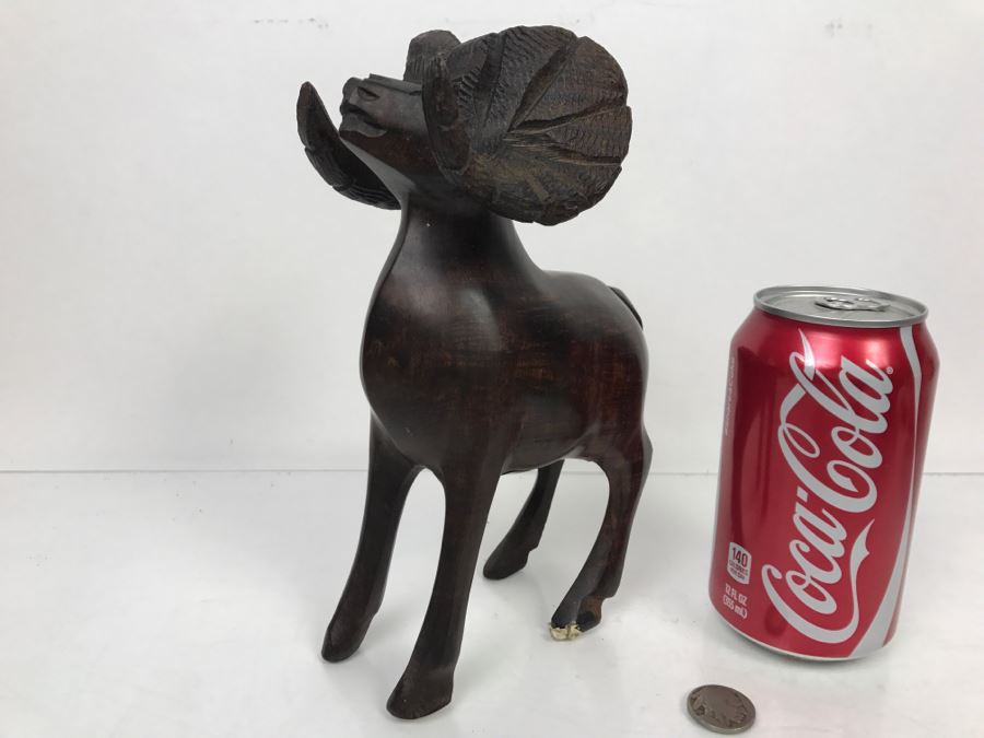 Ironwood Big Horn Sheep Wood Carving [Photo 1]