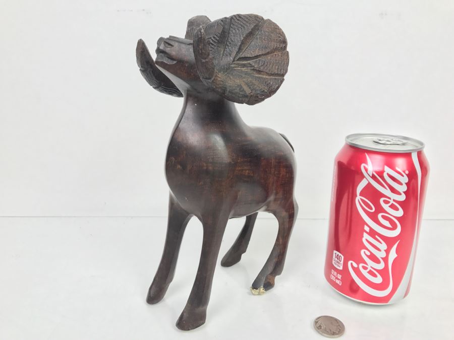 Ironwood Big Horn Sheep Wood Carving [Photo 2]
