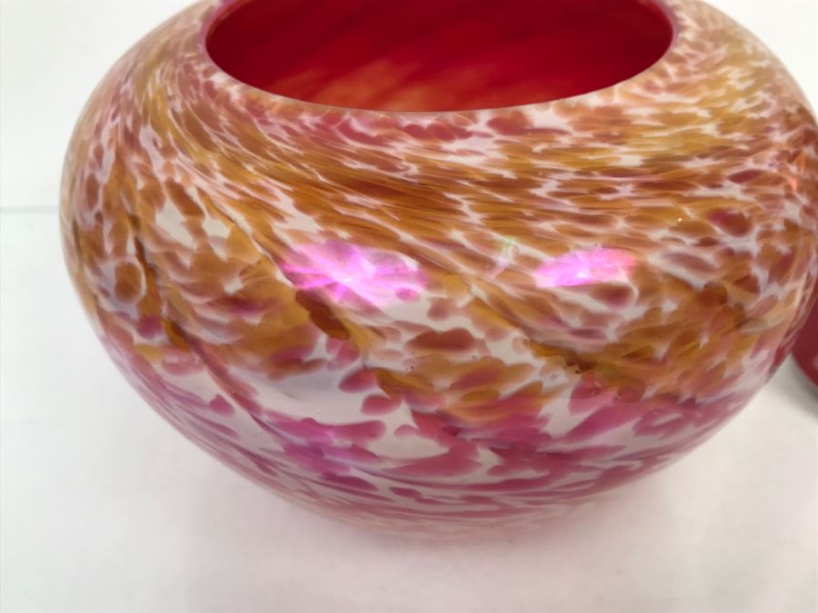 Signed Ivan Adaniya Art Glass Vase 1998 [Photo 4]