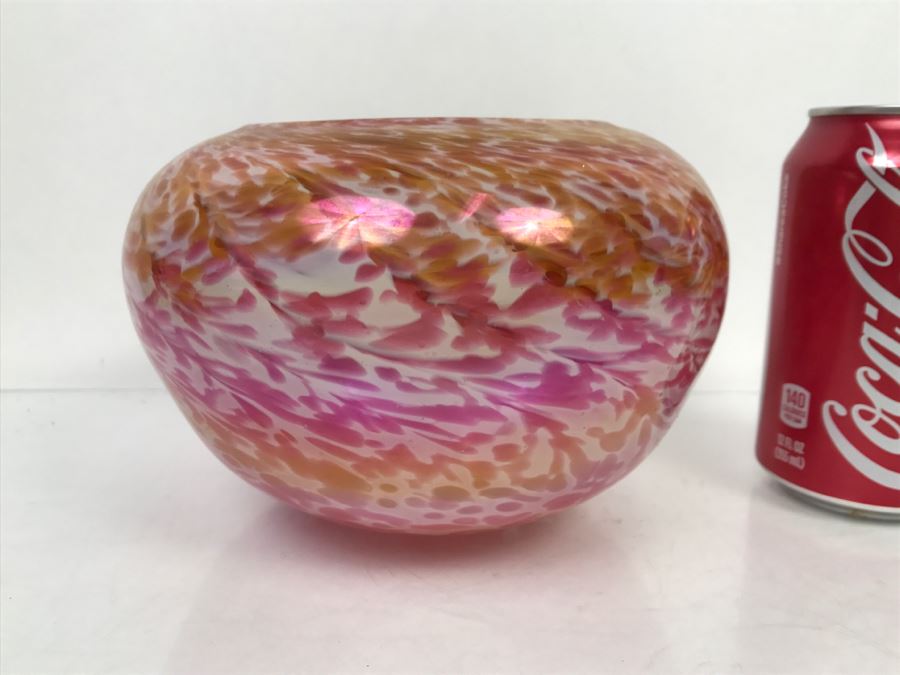 Signed Ivan Adaniya Art Glass Vase 1998 [Photo 1]
