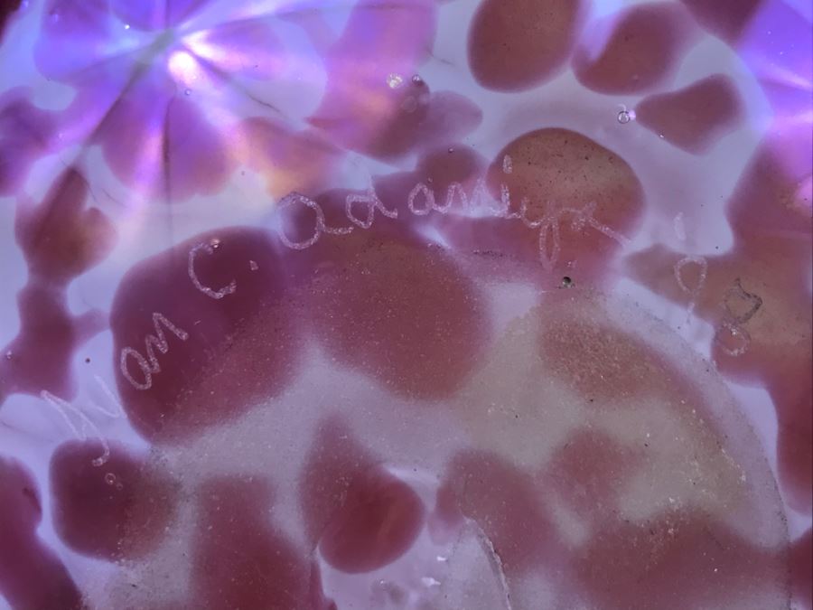 Signed Ivan Adaniya Art Glass Vase 1998 [Photo 11]