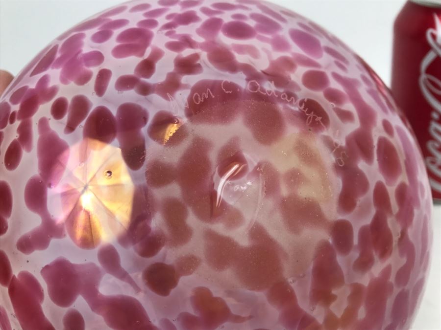 Signed Ivan Adaniya Art Glass Vase 1998 [Photo 8]