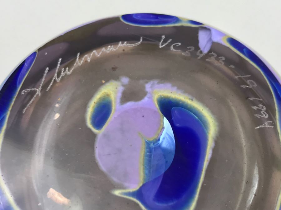 Stunning Stuart Abelman Art Glass Vase Vintage 1994 [Photo 2]