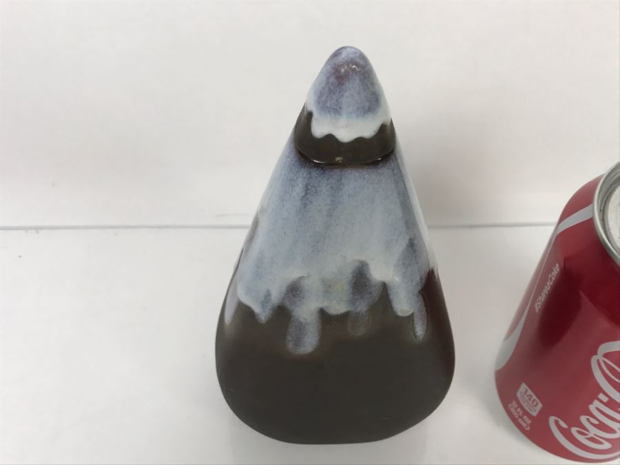 Vintage Japanese Glaze Pottery Decanter With Stopper [Photo 2]