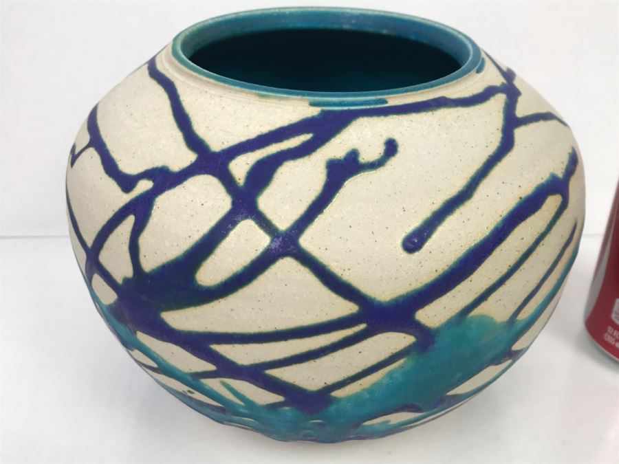 Signed Peter C Vallez Studio Art Pottery Vintage 1997 [Photo 3]