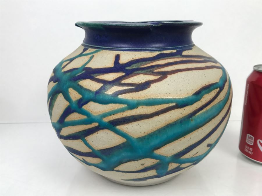 Signed Peter C Vallez Studio Art Pottery Vintage 1997 [Photo 7]