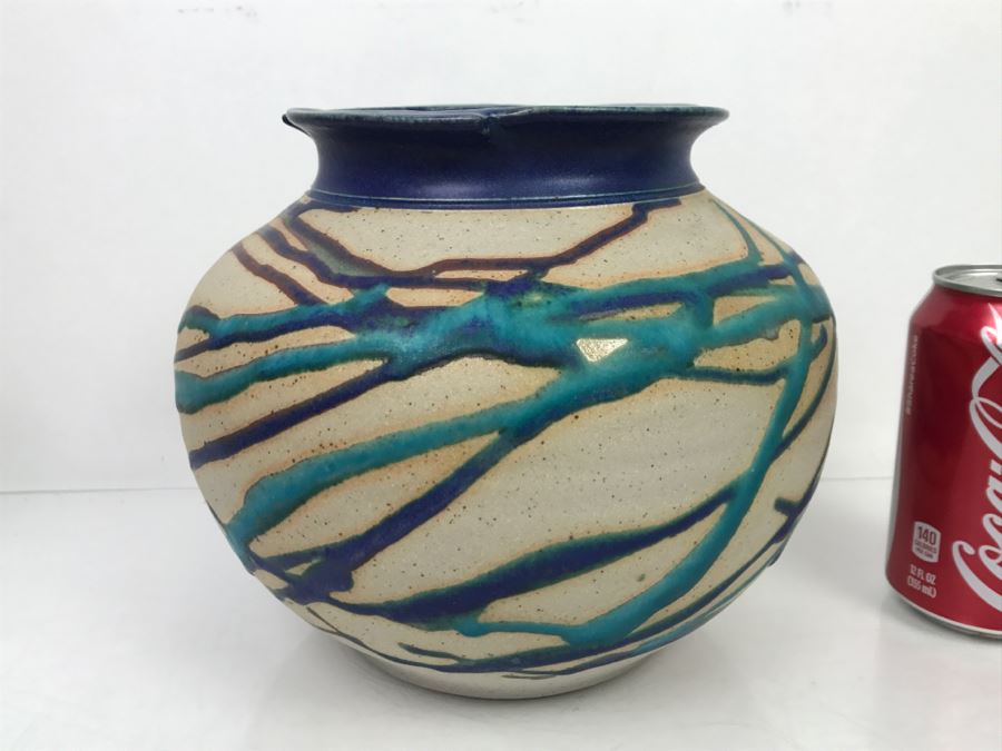 Signed Peter C Vallez Studio Art Pottery Vintage 1997 [Photo 6]