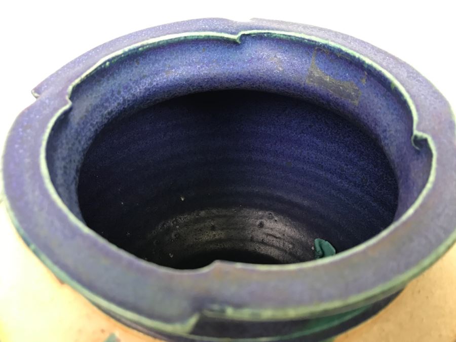 Signed Peter C Vallez Studio Art Pottery Vintage 1997 [Photo 5]
