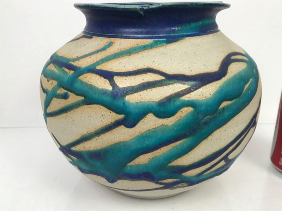 Signed Peter C Vallez Studio Art Pottery Vintage 1997 [Photo 4]