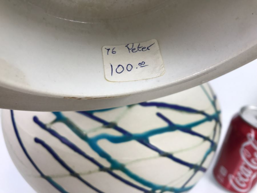Signed Peter C Vallez Studio Art Pottery Vintage 1997 [Photo 2]