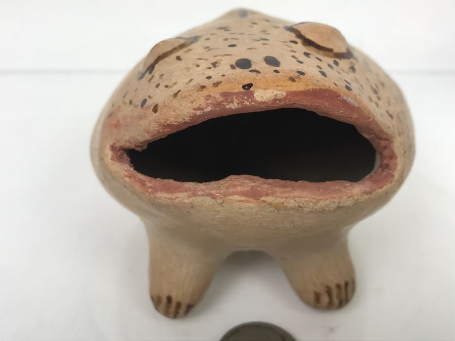 Maricopa Pee-Posh Potter M. Sunn Mable Sunn Pottery Of Frog Sculpture [Photo 9]