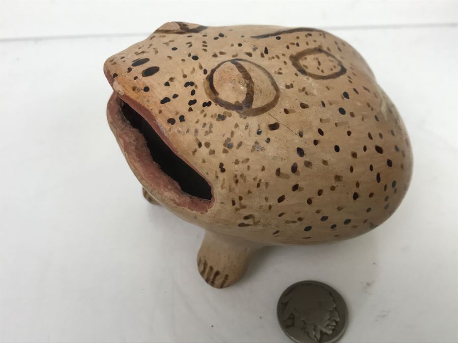 Maricopa Pee-Posh Potter M. Sunn Mable Sunn Pottery Of Frog Sculpture [Photo 4]