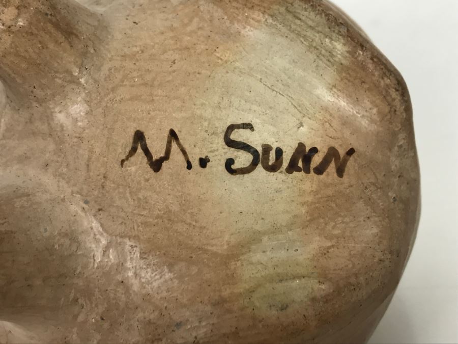 Maricopa Pee-Posh Potter M. Sunn Mable Sunn Pottery Of Frog Sculpture [Photo 12]