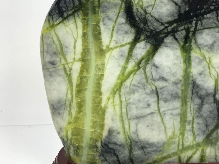 Mixed Stone Plein-Air Artwork Tree Scene On Wooden Stand [Photo 5]