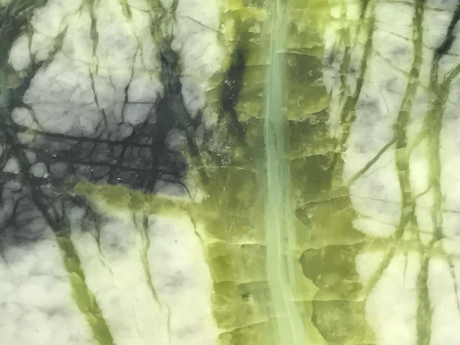 Mixed Stone Plein-Air Artwork Tree Scene On Wooden Stand [Photo 13]