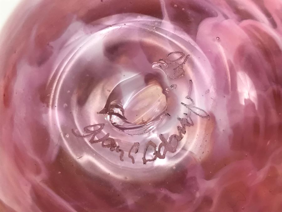 Signed Ivan Adaniya Art Glass Vessel Vase Vintage 1998 [Photo 9]