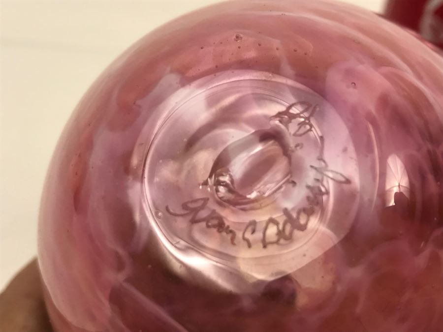 Signed Ivan Adaniya Art Glass Vessel Vase Vintage 1998 [Photo 8]