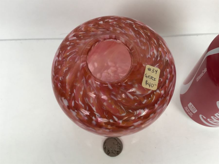 Signed Ivan Adaniya Art Glass Vessel Vase Vintage 1998 [Photo 2]