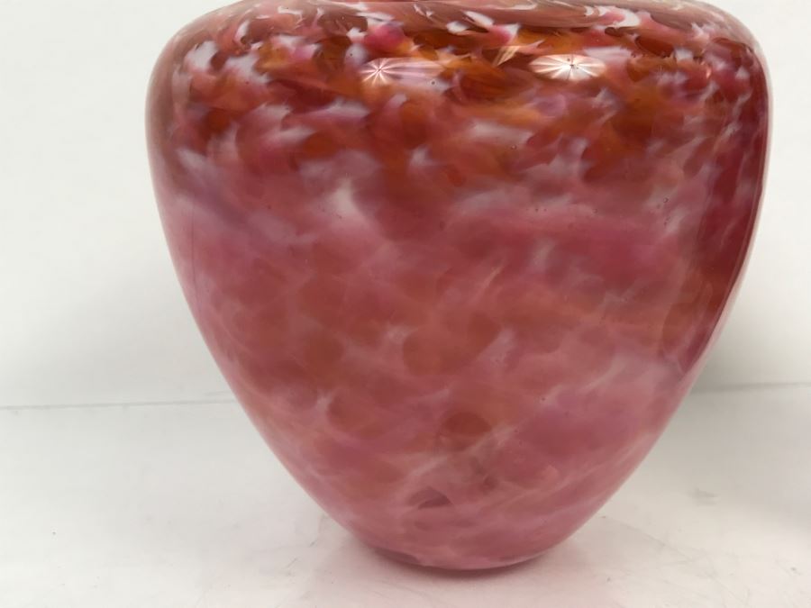 Signed Ivan Adaniya Art Glass Vessel Vase Vintage 1998 [Photo 6]